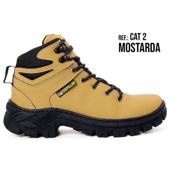 Producto - Borcego símil  cuero mostaza (punta d PVC)