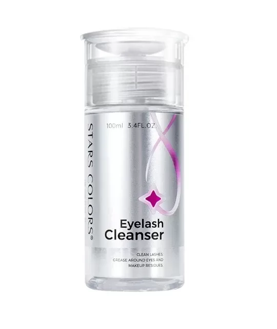 Producto - Lash Shampoo Eyelash Cleanser 100ml. - Stars Colors envase con tapa dosificadora