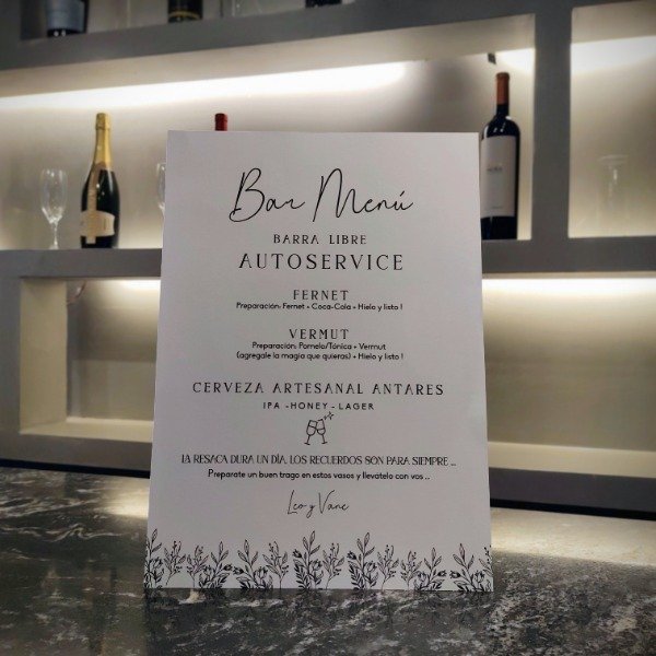 Producto - Menú Barra