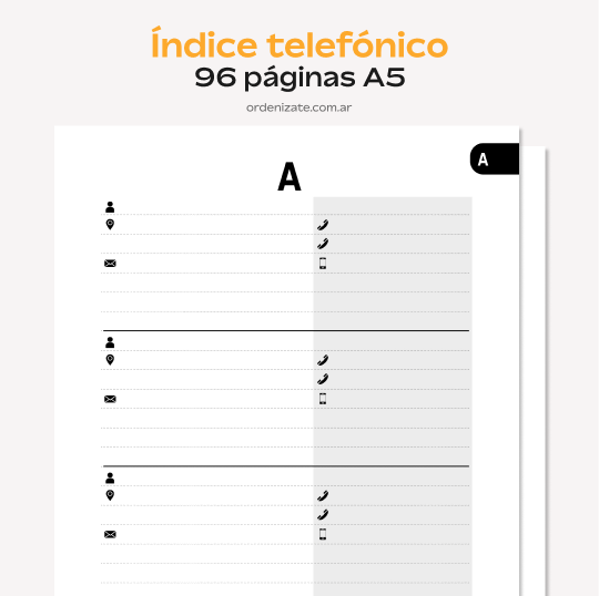 Producto - ÍNDICE TELEFÓNICO