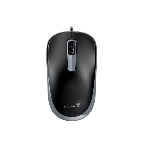 Producto - Mouse optico -usb -cable 1.5mts -1200dpi -silencioso -black/grey -Genius DX-125S