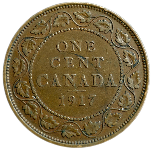 Producto - Canada 1 Cent 1917 Jorge V Km#21 VF