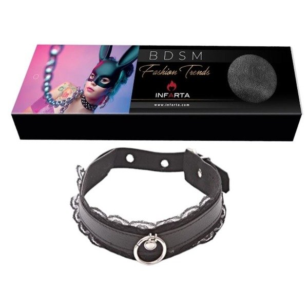 Producto - Collar Choker Aro Y Puntilla Negra