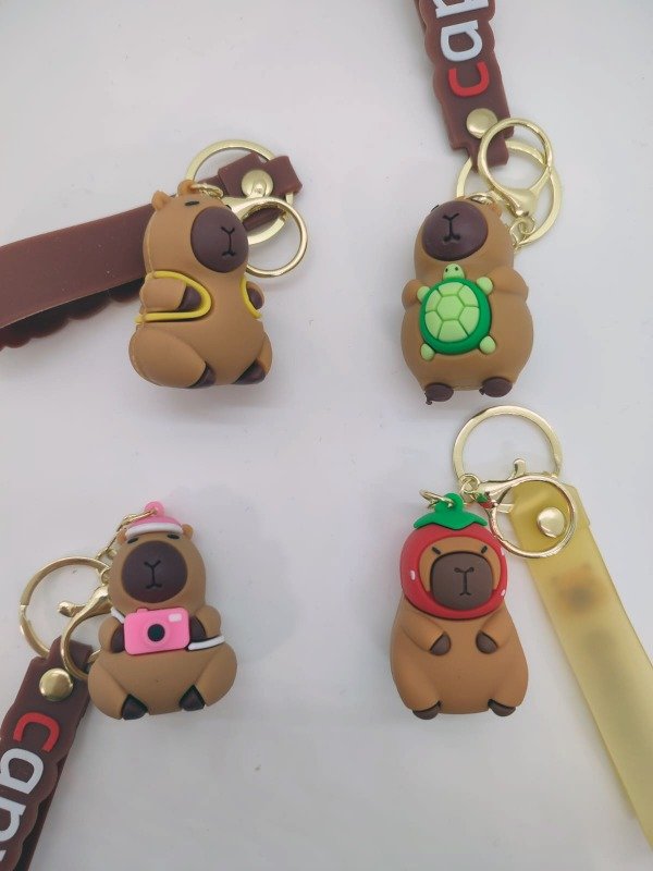 Producto - Llavero de goma Capibaras Carpincho - Seleccionar modelo