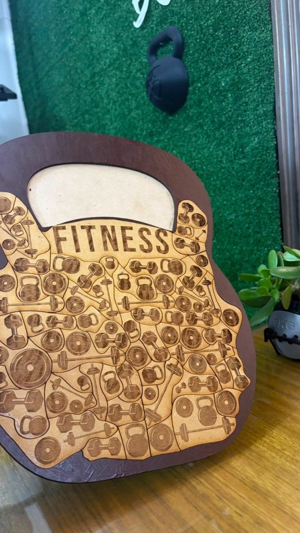 Producto - Rompecabezas Fitness de Madera - CrossFit, Gym y Entrenamiento