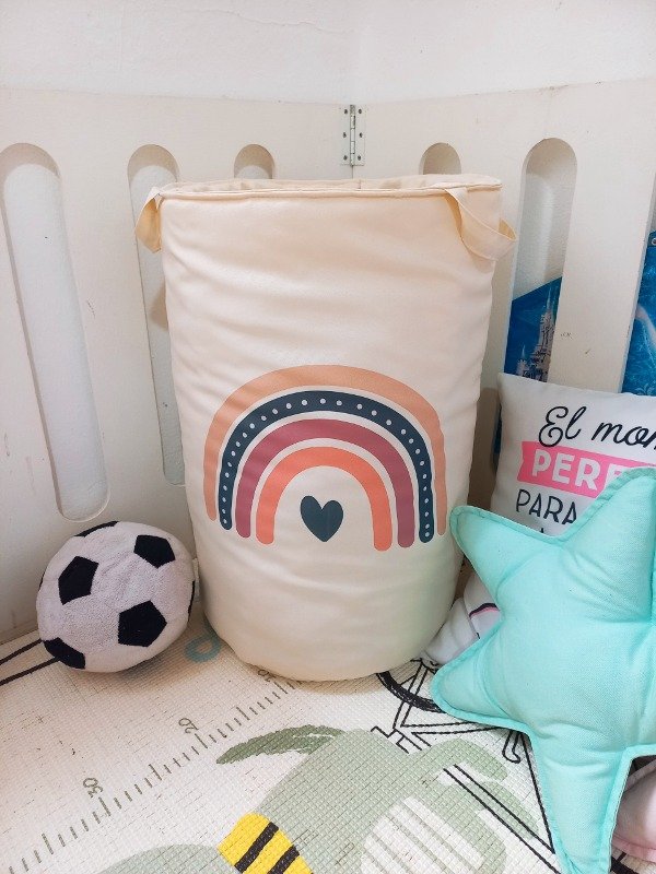 Producto - Canasto organizador Rainbow boho