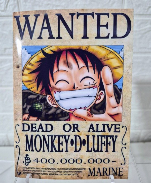 Producto - Anotador One Piece tamaño A6 10 cm x 15 cm 10 hojas lisas