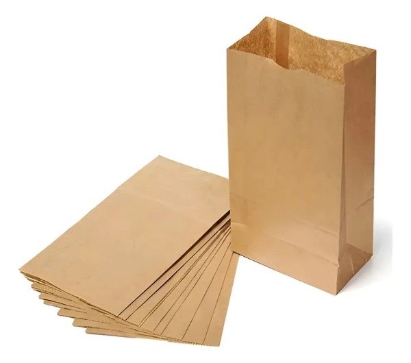Producto - Bolsa papel Kraft fondo cuadrado 26x37,5x16,5cm