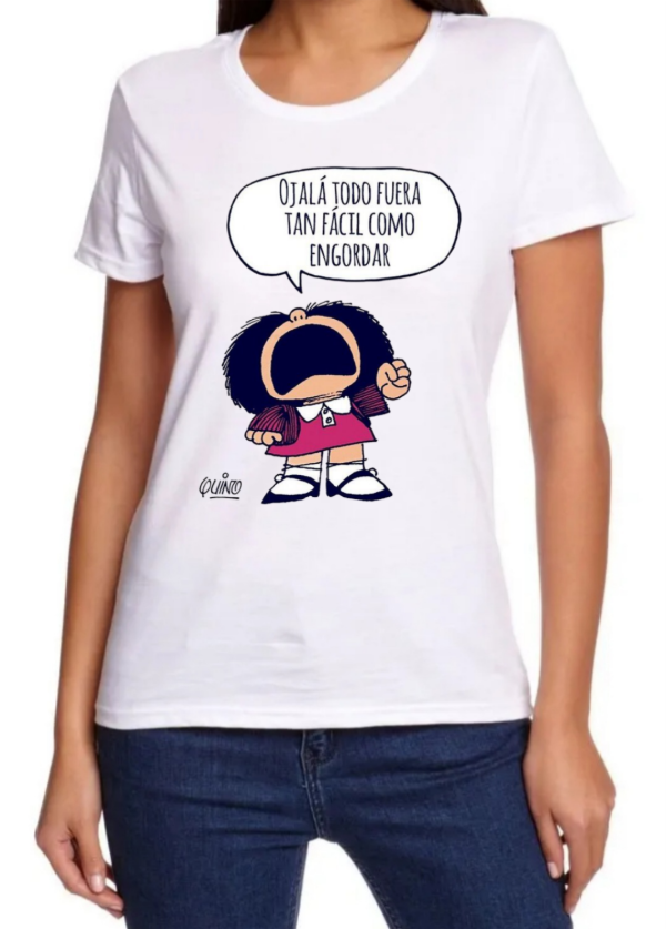 Producto - Remera Mujer Mafalda Ojalá