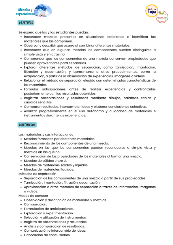 Producto - Mezclas y separaciones - Ciencias Naturales - 3 grado - 3