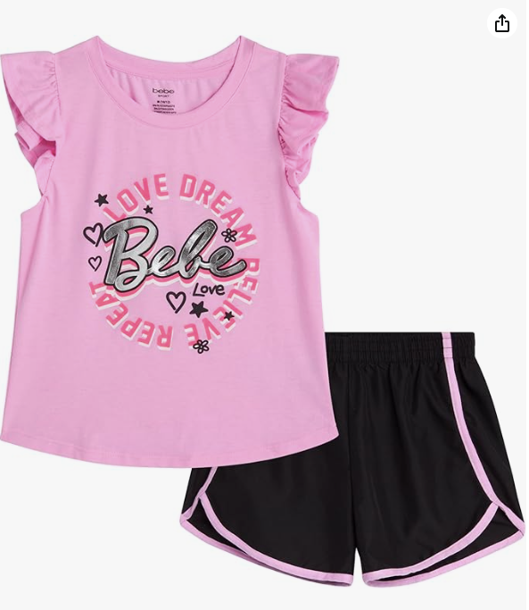 Producto - Conjunto para Niñas Marca BEBE Black Pink
