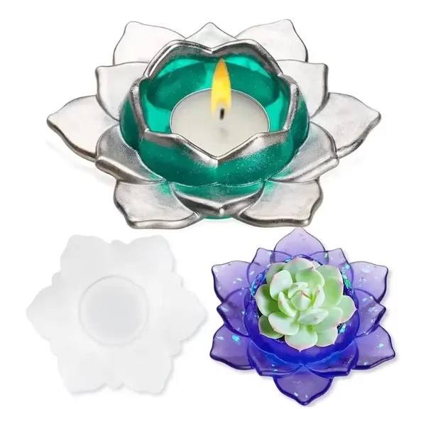 Producto - Molde Portavela Flor de Loto