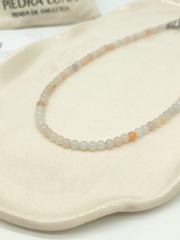 Producto - Collar DULZURA con jaspe durazno - 0