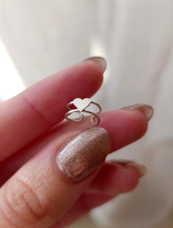 Producto - Ear Cuff de plata Corazón (unidad) - 0