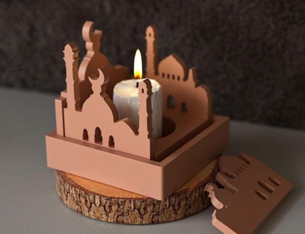 Producto - MOLDE SILICONA PORTAVELA MEZQUITA
