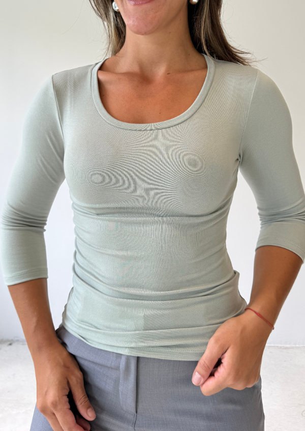 Producto - Remera HUELLA - Pistacho