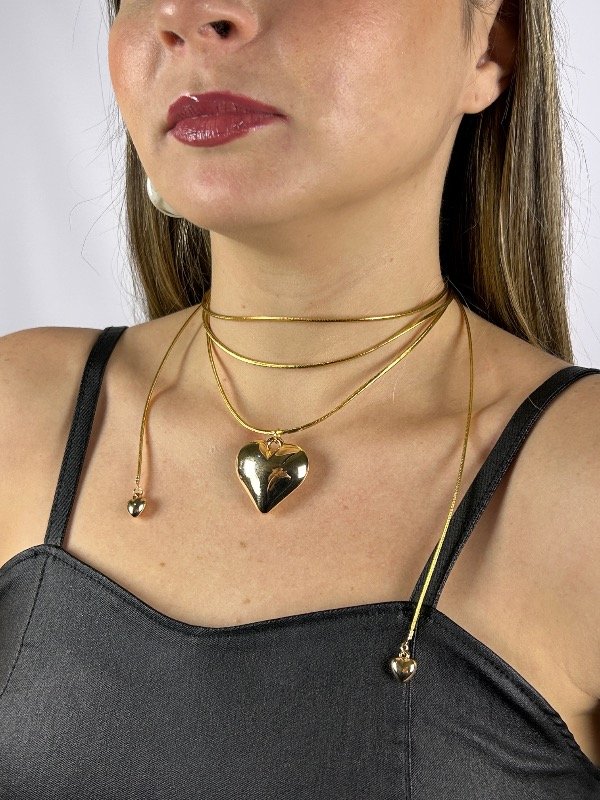 Producto - CHOCKER DORADO CORAZON INFLADO 2245