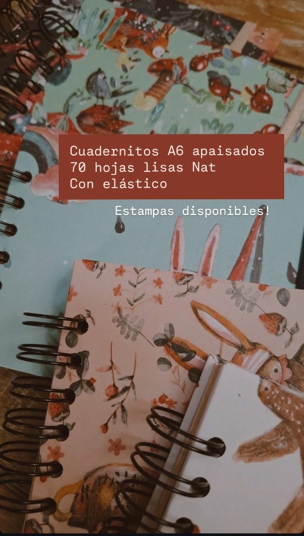 Producto - Cuaderno A6 apaisado