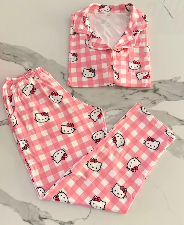 Producto - PIJAMA CAMISERO LARGO KITTY