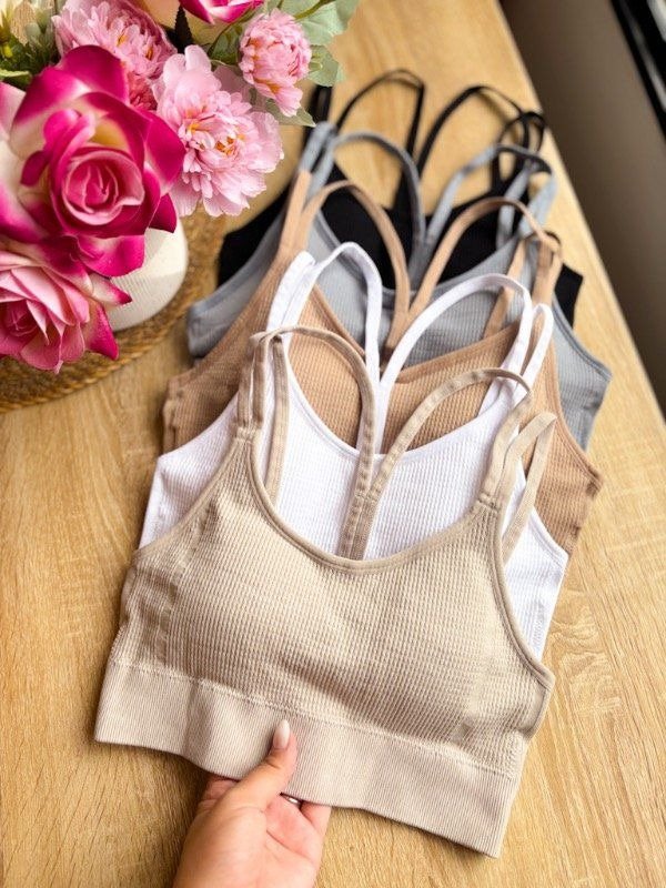 Producto - Tops deportivos espalda con diseño y push up desmontable