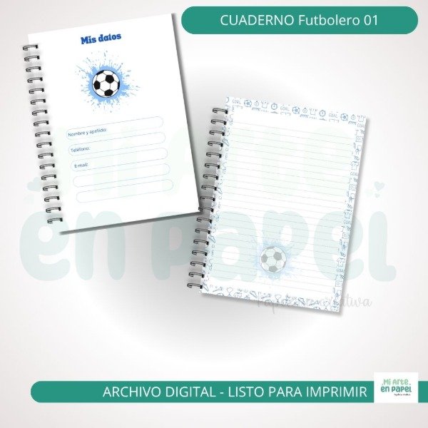 Producto - Interior cuaderno Futbolero 01