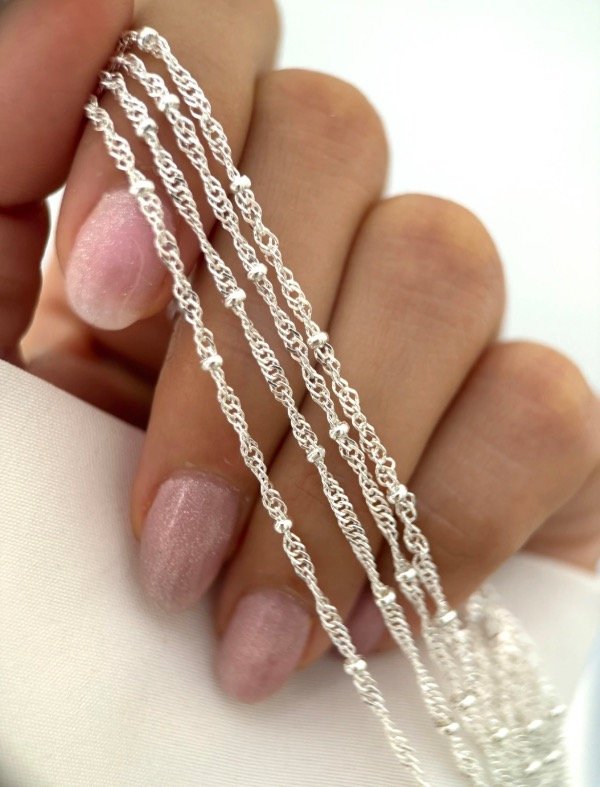 Producto - Cadena Singapur con bolitas ac banco 50mc