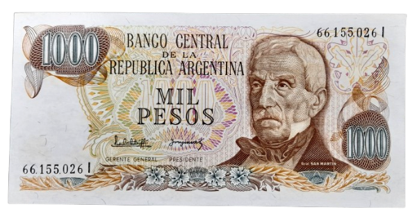 Producto - 1000 Pesos Ley (1982) (López - Gonzalez del Solar) Bott.2462 Unc