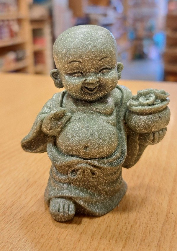 Producto - Buda Mini Piedra Arenisca con Cuenco 7.5 x 4 5 cm