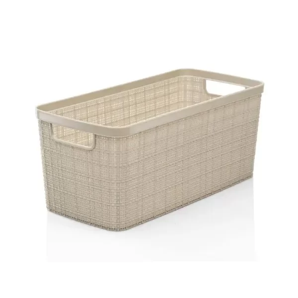 Producto - CANASTO SIMIL YUTE RECTANGULAR CHICO 8 LITROS