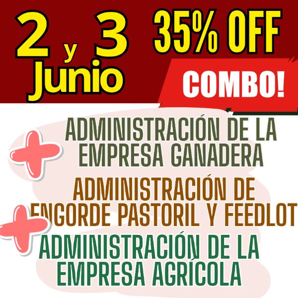 Producto - COMBO 3 CURSOS: Admin Ganadera + Engorde Pastoril y Feedlot + Admin Agrícola