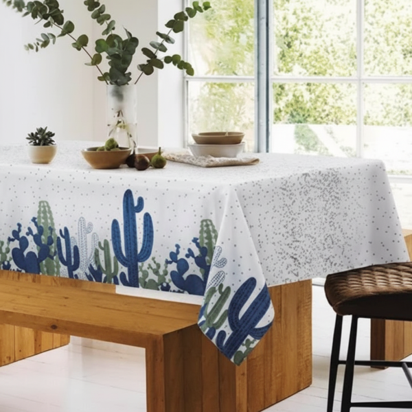 Producto - Mantel Rectangular Poliéster "Cactus" 150 x 250 cm