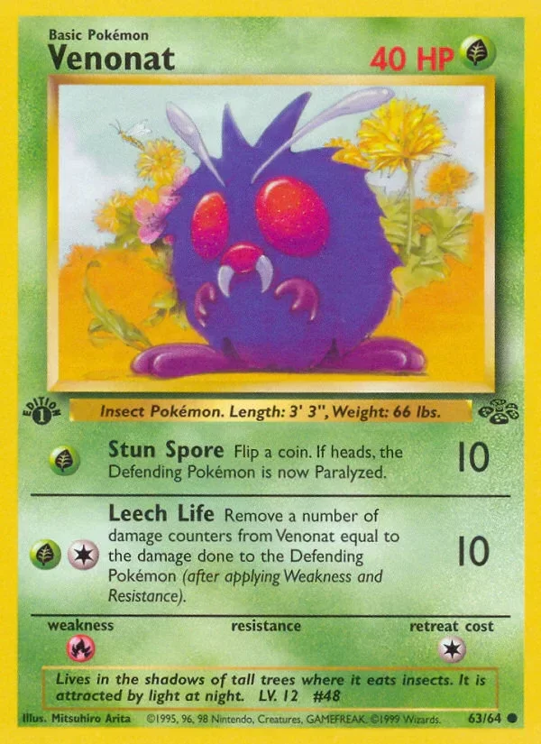 Producto - Venonat (63/64) [Jungle 1st Edition]