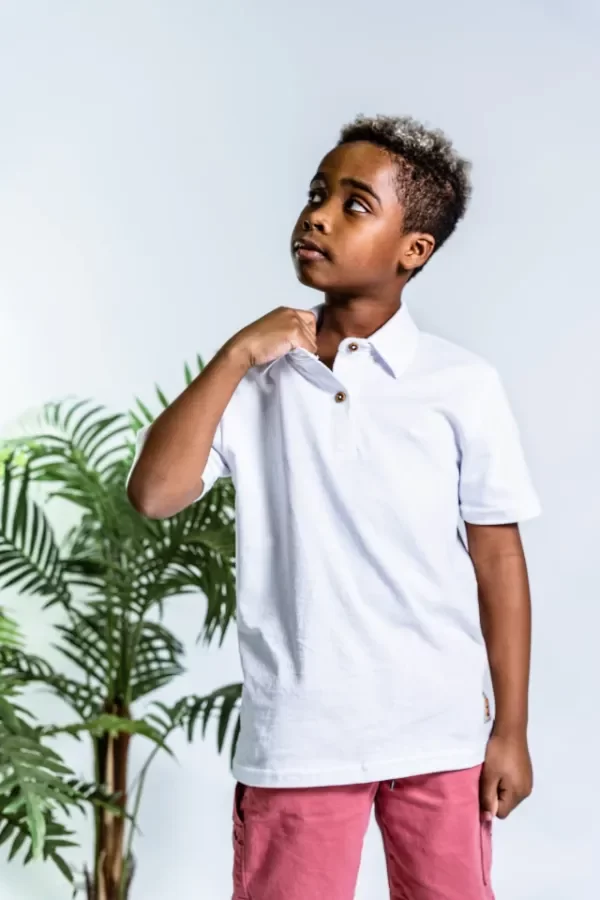 Producto - Chomba lisa blanco