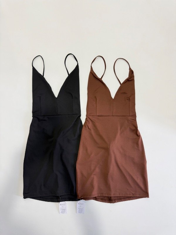 Producto - Vestido microfibra corto c/ frunce LUJAN - 0