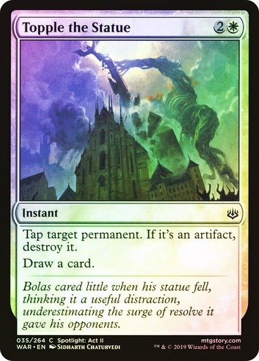 Producto - Topple the Statue Foil  War of the Spark