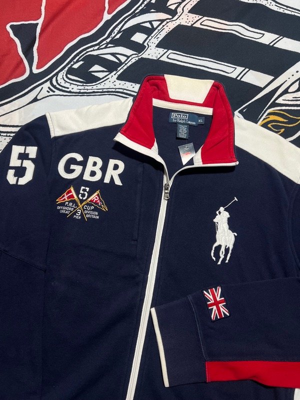 Producto - Campera Polo Ralph Lauren Big Pony x Gran Bretaña. Talle XL