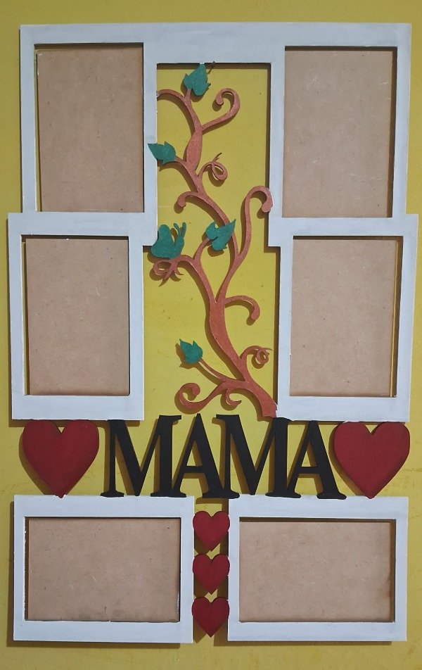 Producto - Cuadro Mamá para 6 fotos 10x15cm