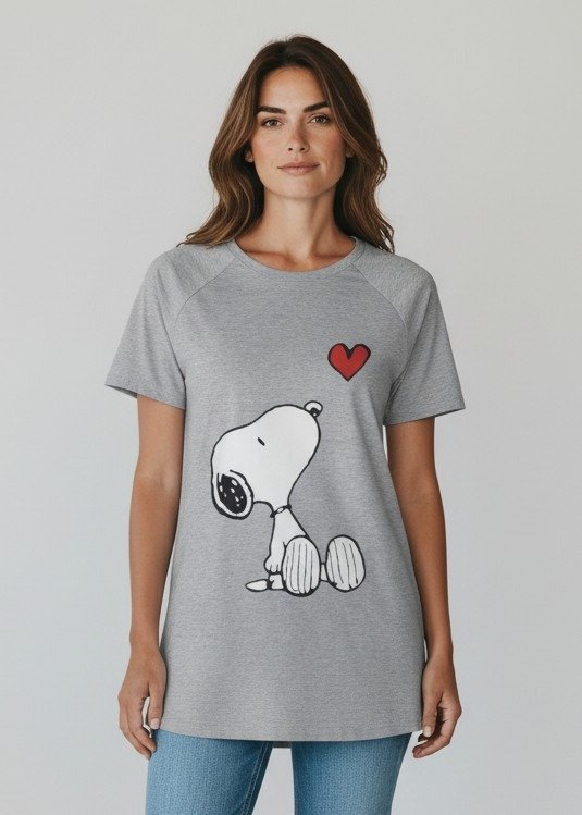 Producto - Remeron Snoopy Love Gris T4
