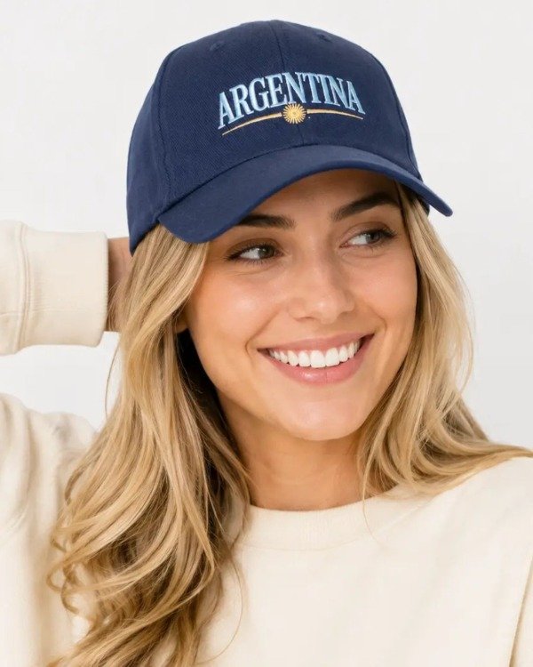 Producto - GORRO CAP GABARDINA CON DISEÑO ESTAMPADO "ARGENTINA" - 0