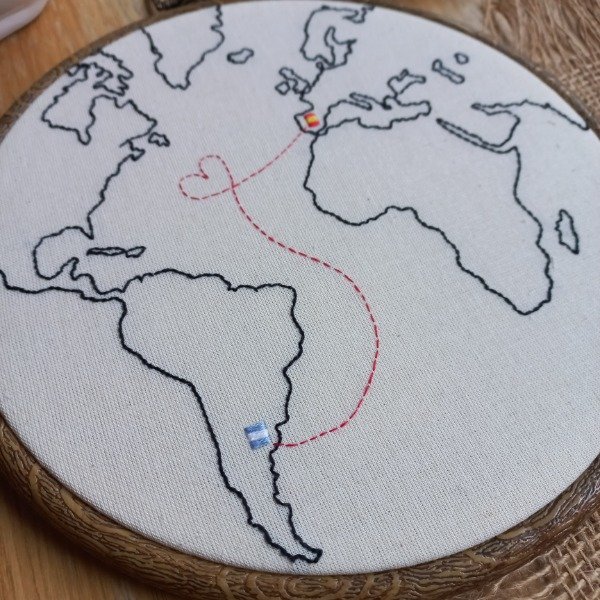Producto - MAPA ARGENTINA Y ESPAÑA - 2