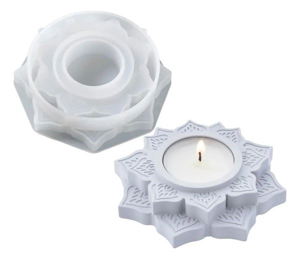 Producto - Molde Porta velas mándala