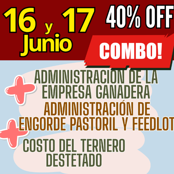 Producto - COMBO 3 CURSOS:Gestión Ganadera + Costo del Ternero + Engorde Pastoril y Feedlot