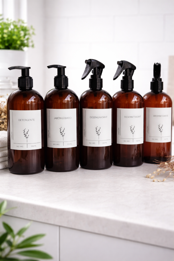 Producto - Set de 3 gatillos más 2 díspenser de plástico 500 ML