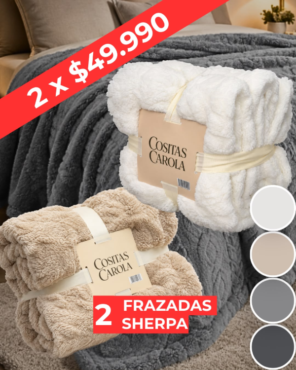 Producto - PROMO - 2 FRAZADAS SHERPA