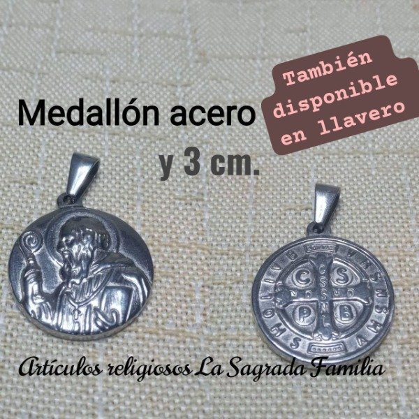 Producto - Medallon de Acero quirurgico de San Benito