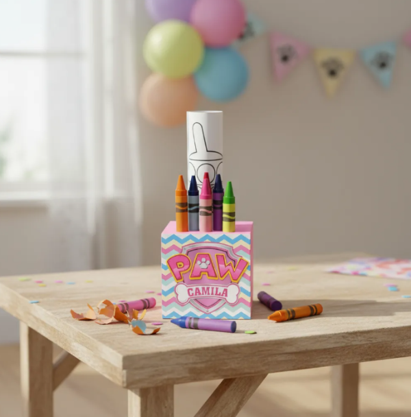 Producto - Kit Imprimible Caja Lapicero Skye Y Everest Paw Patrol