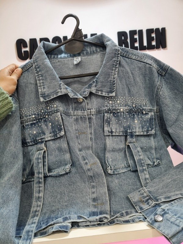 Producto - Campera strass cargo
