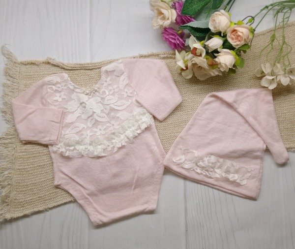 Producto - Set Body y dormilón Rosa pastel