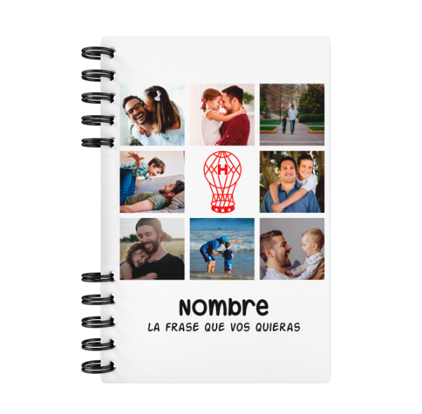 Producto - Cuaderno Huracán A4 Futbol Personalizado