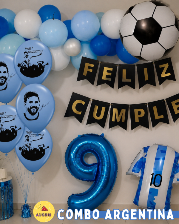 Producto - COMBO GLOBOS MESSI SELECCIÓN ARGENTINA - 01840
